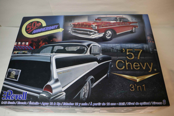RMX85-2619 - Revell 1/12 1957 Chevy Hardtop 3'n 1 (Discontinued) PREOWNED118971 RMX85-2619 - Revell 1/12 1957 Chevy Hardtop 3'n 1 (Discontinued) PREOWNED118971