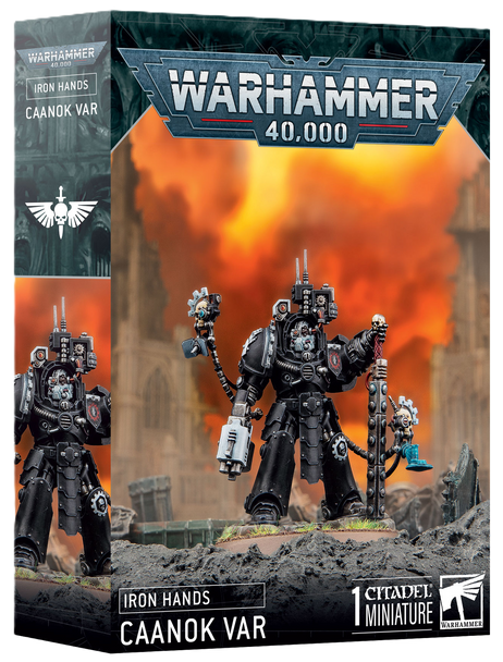 GAM55-59 - Games Workshop Warhammer 40K Space Marines Iron Hands Caanok Var
