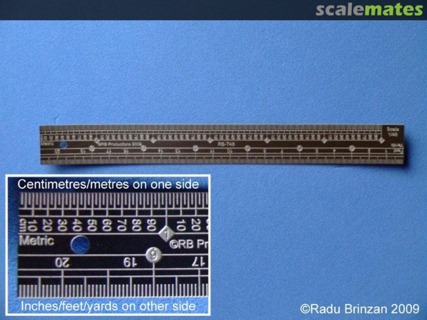 RBPTS48 - RB Productions 1/48 Scale Ruler