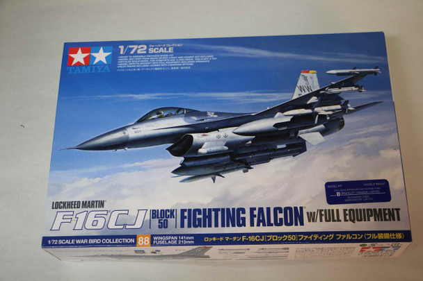TAM60788 - Tamiya 1/72 F-16CJ Block 50 Fighting Falcon w/ Full Equipment  WWHP119763