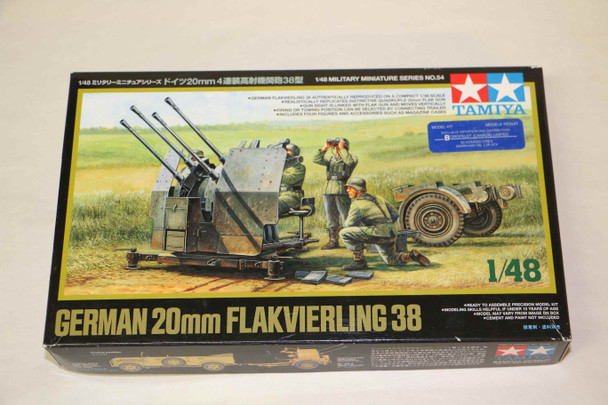 TAM32554 - Tamiya 1/48 German 20mm Flakvierling 38   WWHP119850
