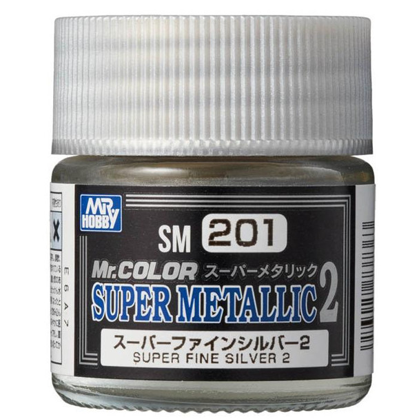 MRHSM201 - Mr. Hobby Super Metallic Super Fine Silver 2
