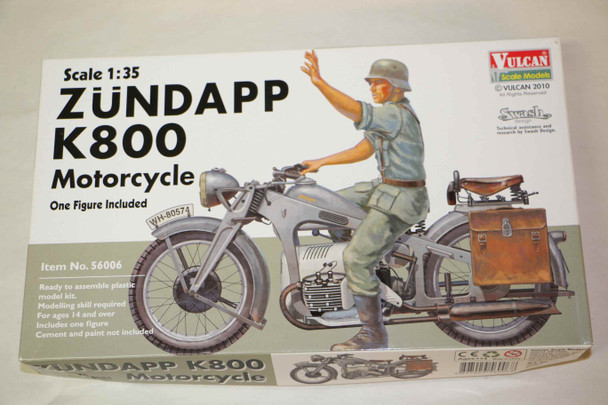 VUL56006 - Vulcan Scale Models 1/35 Zundapp K800 Motorcycle