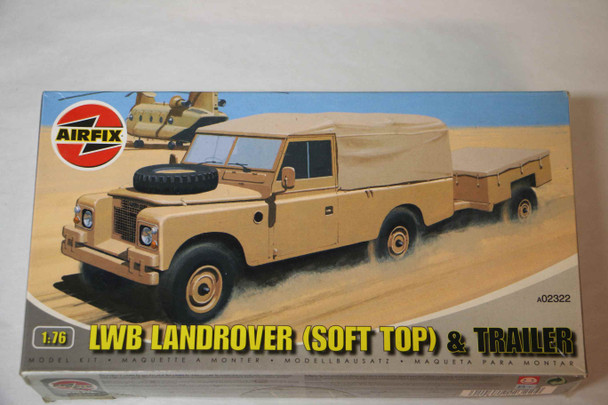 AIRA02322 - Airfix - 1/76 LWB Landrover (Soft Top) & Trailer WWHP119988