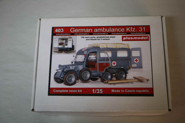 PLU403 - Plus Model - 1/35 German Ambulance Kfz.31 (auf Steyr 640) WWHP112044