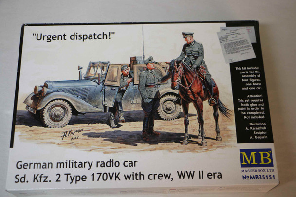 MBL35151 - Master Box - 1/35 German military radio car Sd. Kfz. 2 Type 170VK with crew” WWHP112050