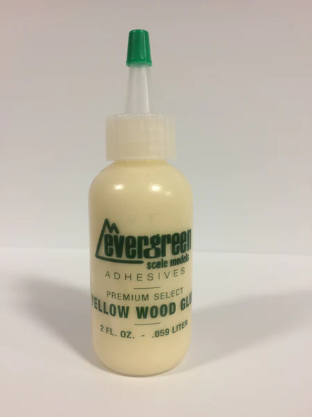 EVE82 - Evergreen Scale Models Yellow Wood Glue 2oz