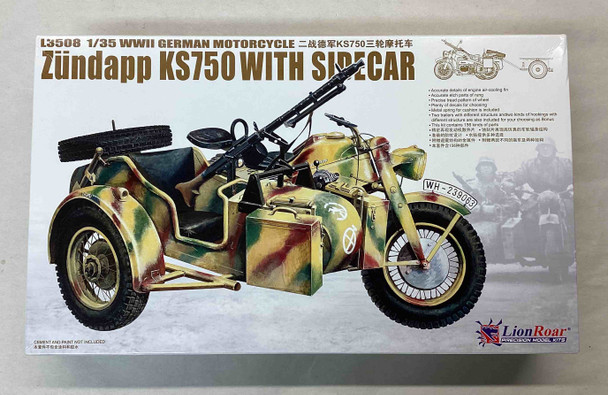 GWHL3508 - Lion Roar 1/35 Zundapp KS750 with Sidecar with Sidecar - WWHP112263