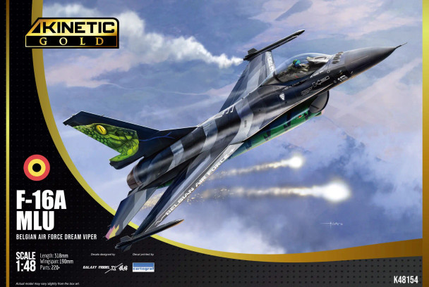 KIN48154 - Kinetic 1/48 F-16A MLU Belgian Air Force Dream Viper