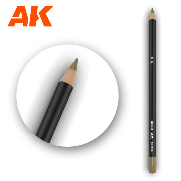 AKIAK10034 - AK Interactive Weathering Pencil for Modelling - Gold