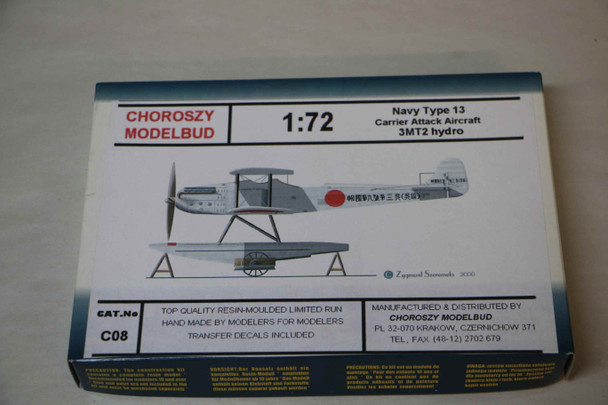 CHOC08 - Choroszy Modelbud 1/72 Navy Type 13 Carrier Attack Aircraft 3MT2 (Mitsubishi) WWHP112361