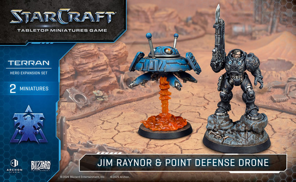 Archon Studio Starcraft Terran Jim Raynor and Point Defense Drone - ACSSCMG0016