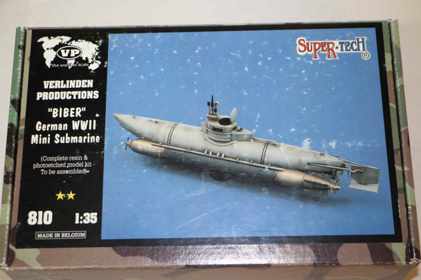 VER810 - Verlinden 1/35 Biber German WWII mini submarine