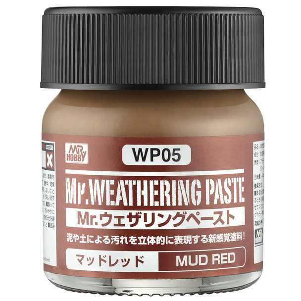 MRHWP05 - Mr. Hobby Mr Weathering Paste: Mud Red