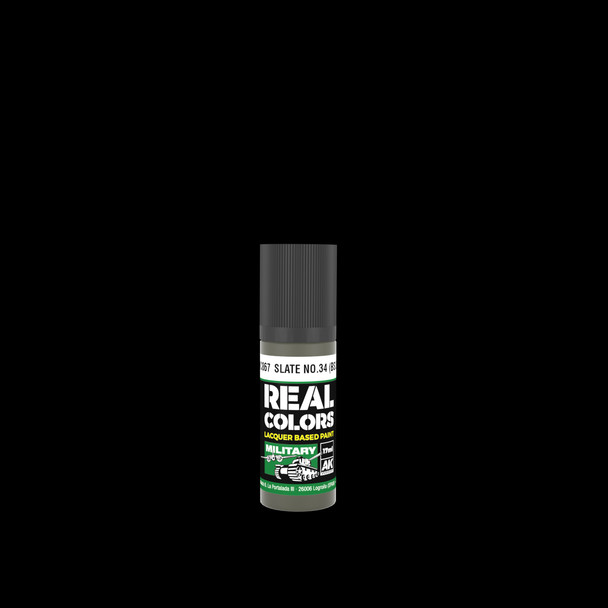 AKIRC867 - AK Interactive Real Colors Slate No.34 (BS381) 17 ml.