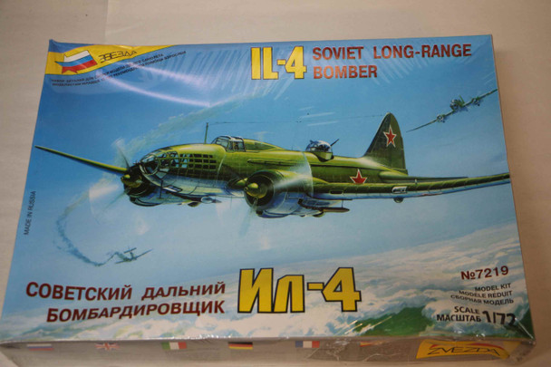 ZVE7219 - Zvezda 1/72 IL-4 Soviet Long-Range Bomber WWHP112605