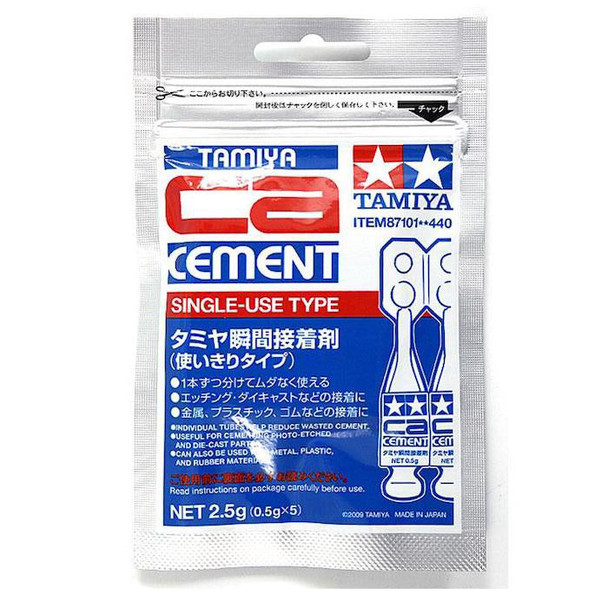 TAM87101 - Tamiya TAM CA Cement Singles (5pcs)