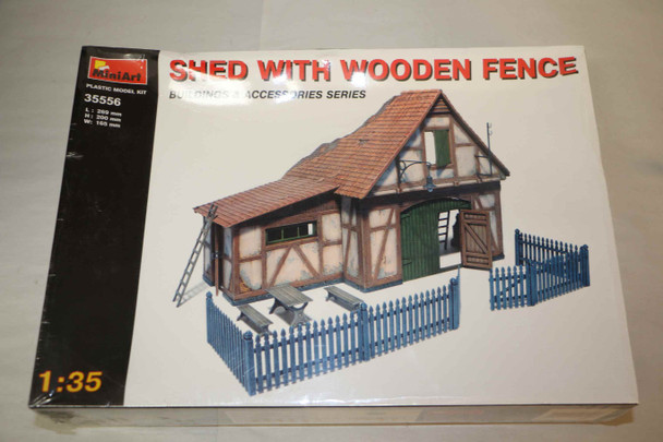 MIA35556 - MiniArt - 1/35 Shed with Wooden Fence  WWHP112686