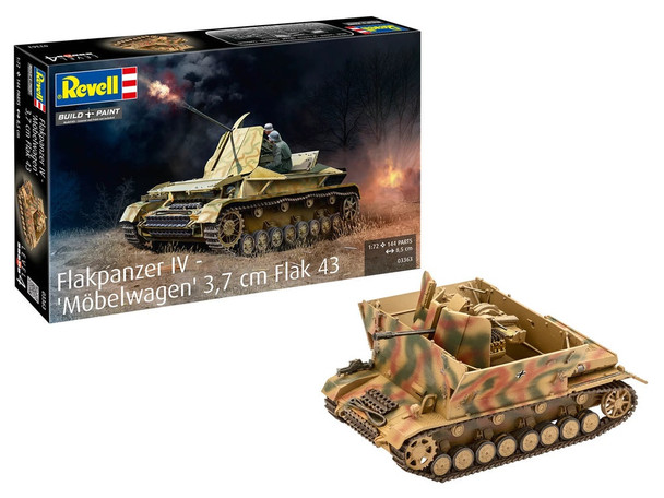 RAG03363 - Revell 1/72 Flakpanzer IV "Möbelwagen" 3.7cm Flak 43