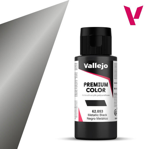 VLJ62053 - Vallejo Premium Color 60ml - Metallic Black