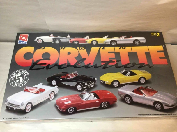 AMT8092 - AMT 1/25 Corvette Evolution 53,57,63,72,96  WWHP112773