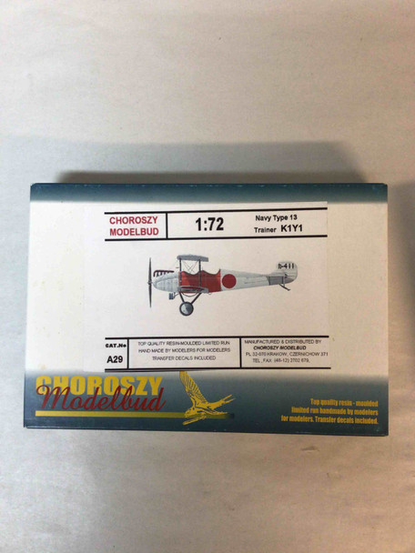 CHOA29 - Choroszy Modelbud 1/72 Navy Type 13 Trainer K1Y1 - WWHP111219