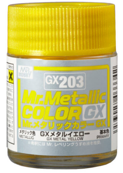 MRHGX203 - Mr. Hobby GX203 Metal Yellow