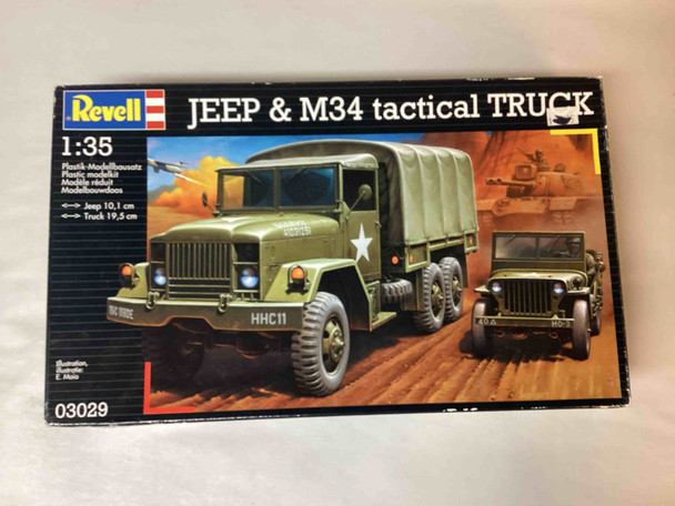 RAG03029 - Revell 1/35 Jeep and M34 tactical Truck - WWHP111426