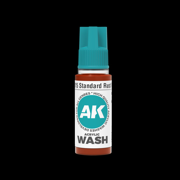 AKI19315 - AK Interactive Standard Rust Acrylic Wash 18ml
