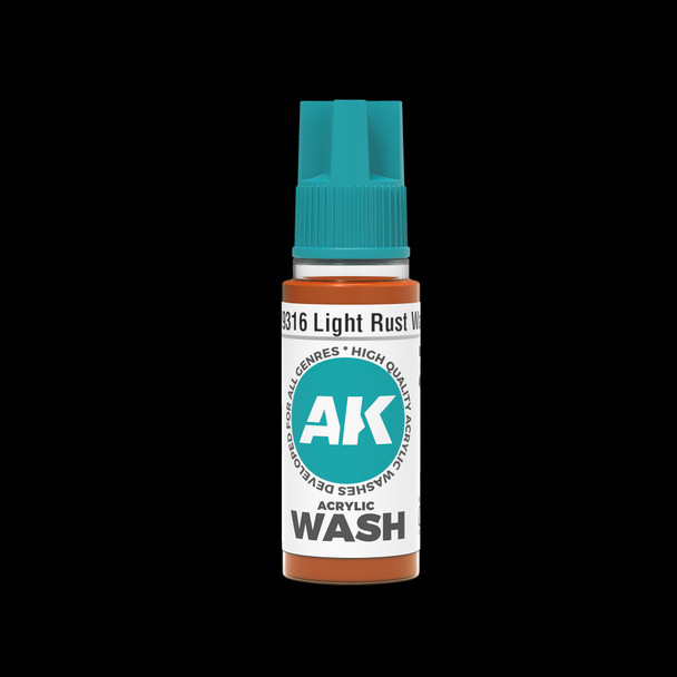 AKI19316 - AK Interactive Light Rust Acrylic Wash 18ml