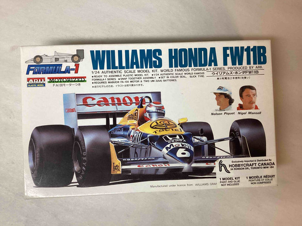 ARIA536-600 - ARII Models 1/24 Williams Honda FW11B - WWHP111560