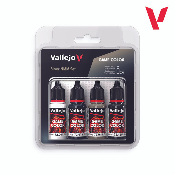 VLJ72394- Vallejo Game Color Silver NMM Set 18ml