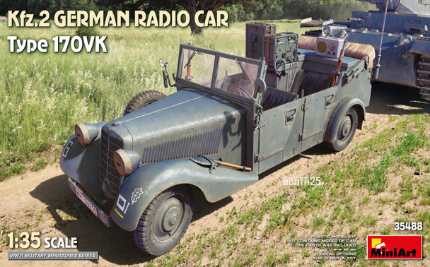 MIA35488 - Miniart 1/35 Kfz 2 German Radio Car Type 170 VK