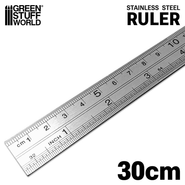 GSW2452 - Green Stuff World 30cm Metal Ruler