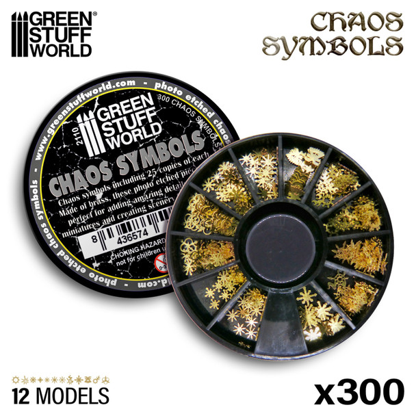 GSW2110 - Green Stuff World Photoetched Chaos Symbols