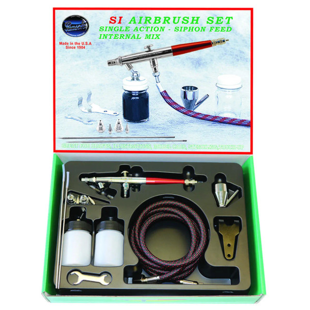 PAASI-SET - Paache Paasche SI Airbrush Set, Single Action