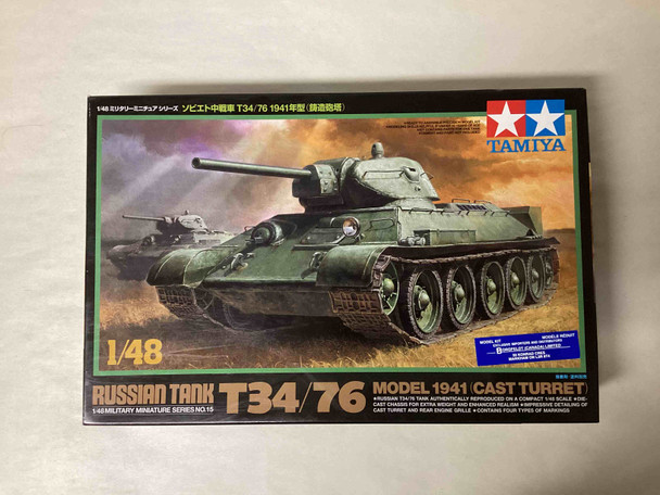 TAM32515 - Tamiya 1/48 Russian Tank T34/76 1941 (Cast Turret) - WWHP111922