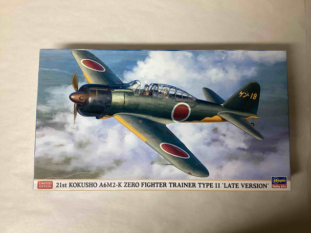 HAS09929 - Hasegawa 1/48 21st Kokusho A6M2-K Zero Fighter Trainer Type 11 `Late Version´  WWHP112911