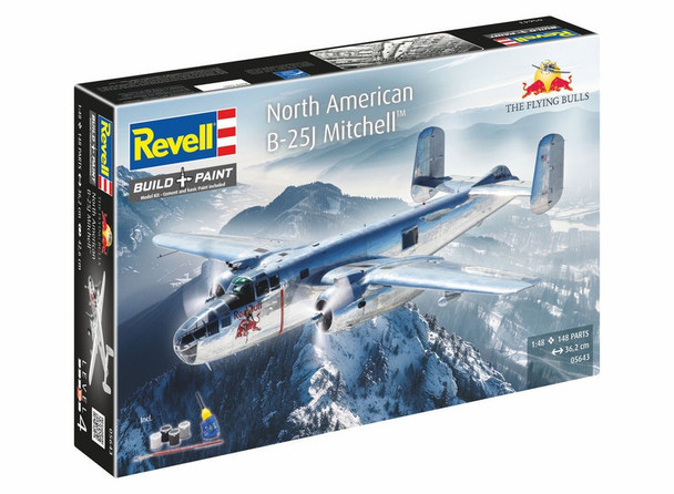 RAG05643 - Revell 1/48 Gift Set B-25J Mitchell: Flying Bulls 25th Anniv.