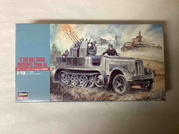 HAS31114 - Hasegawa 1/72 8 ton Half Track w/Quad 20mm AA - WWHP113025