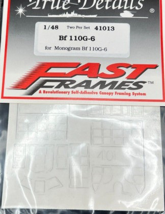 TRU41013 - True Details Fast Frames 1/48 BF 110G-6 for Monogram