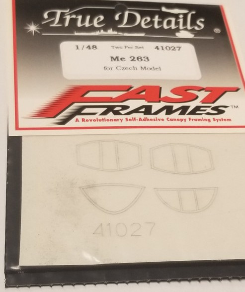 TRU41027- True Details Fast Frames 1/48 Me 263 For Czech Model