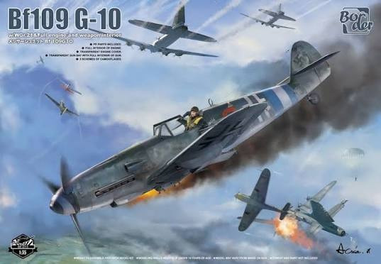 BORBF-013 - Border Models 1/35 BF-109 G-10 with WGr.21 Full Engine Full Weapon interior