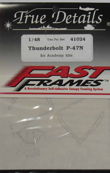 TRU41024- True Details Fast Frames 1/48 Thunderbolt P-47N