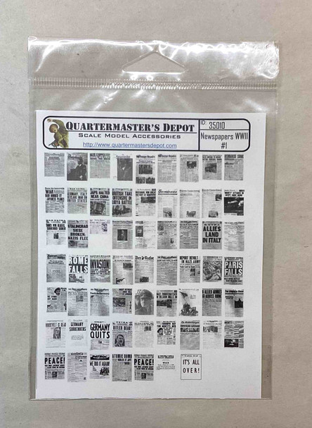 QMD35010 - Quartermaster's Depot 1/35 Newspapers WWII #1