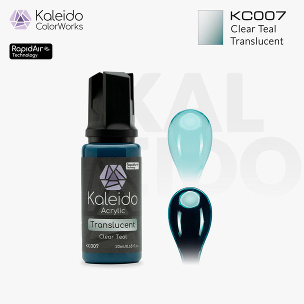 KCWKC007 - Kaleido Translucent Clear Teal 20ml