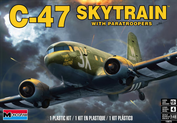 Monogram 1/48 C-47 Skytrain with Paratroopers SIGN UP