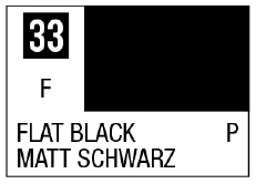 MRHS33 - Mr. Hobby Mr Color Spray - S33 Flat Black (Flat/Primary)