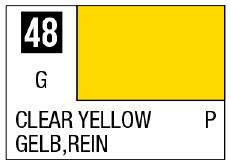 MRHS48 - Mr. Hobby Mr Color Spray - S48 Clear Yellow (Gloss/Primary)
