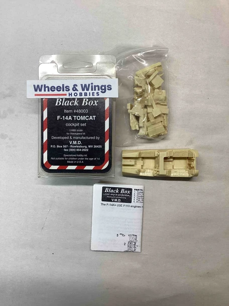 BBX48003 - Black Box 1/48 F-14A Tomcat Cockpit Set